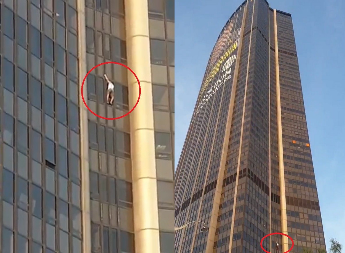"Turysta z Polski" wspinał się po wieży Montparnasse. Został zatrzymany przez policję
