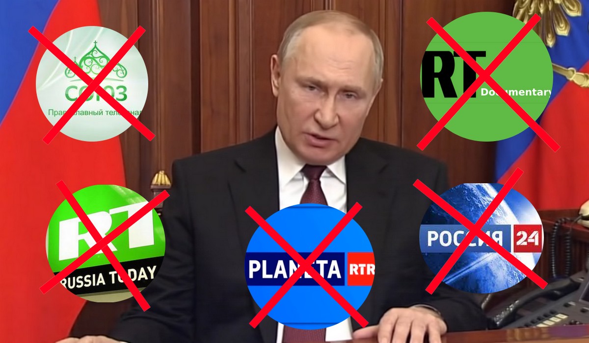 KRRiT podjęła decyzję o usunięciu rosyjskich kanałów telewizyjnych z Polski