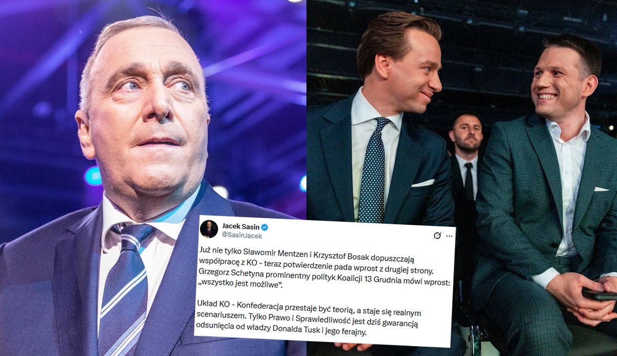 Grzegorz Schetyna z KO poinformował, że wcale nie wyklucza koalicji z Konfederacją