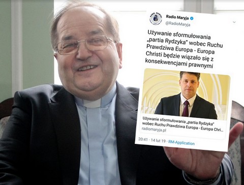 Na partię Rydzyka nie będzie można mówić partia Rydzyka