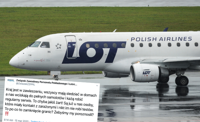 Pracownicy LOT-u alarmują: wciskają nas do pełnych samolotów i każą robić serwis!