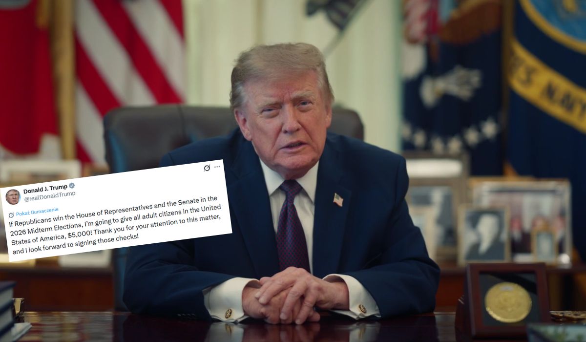 Trump potwierdził, że każdy dorosły Amerykanin dostanie 5000 dolarów, jeżeli jego partia wygra