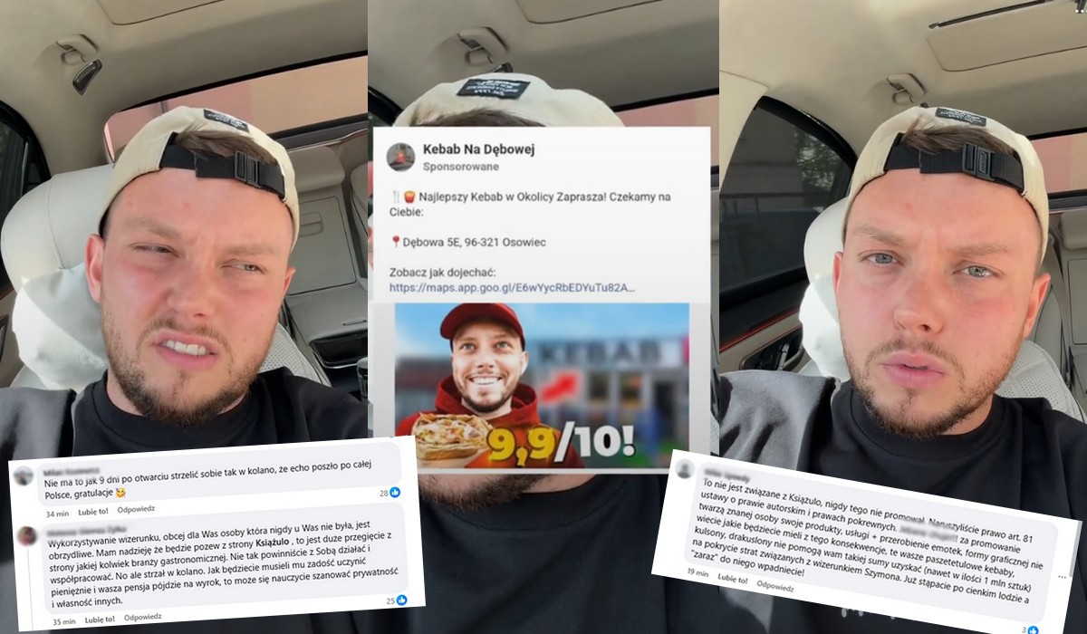 Książulo skarży się na fałszywą reklamę kebaba wykorzystującą jego wizerunek
