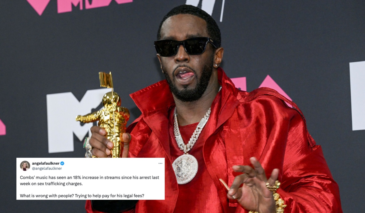 Sean "Diddy" Combs ma znacznie więcej odtworzeń, od kiedy ma poważne zarzuty kryminalne