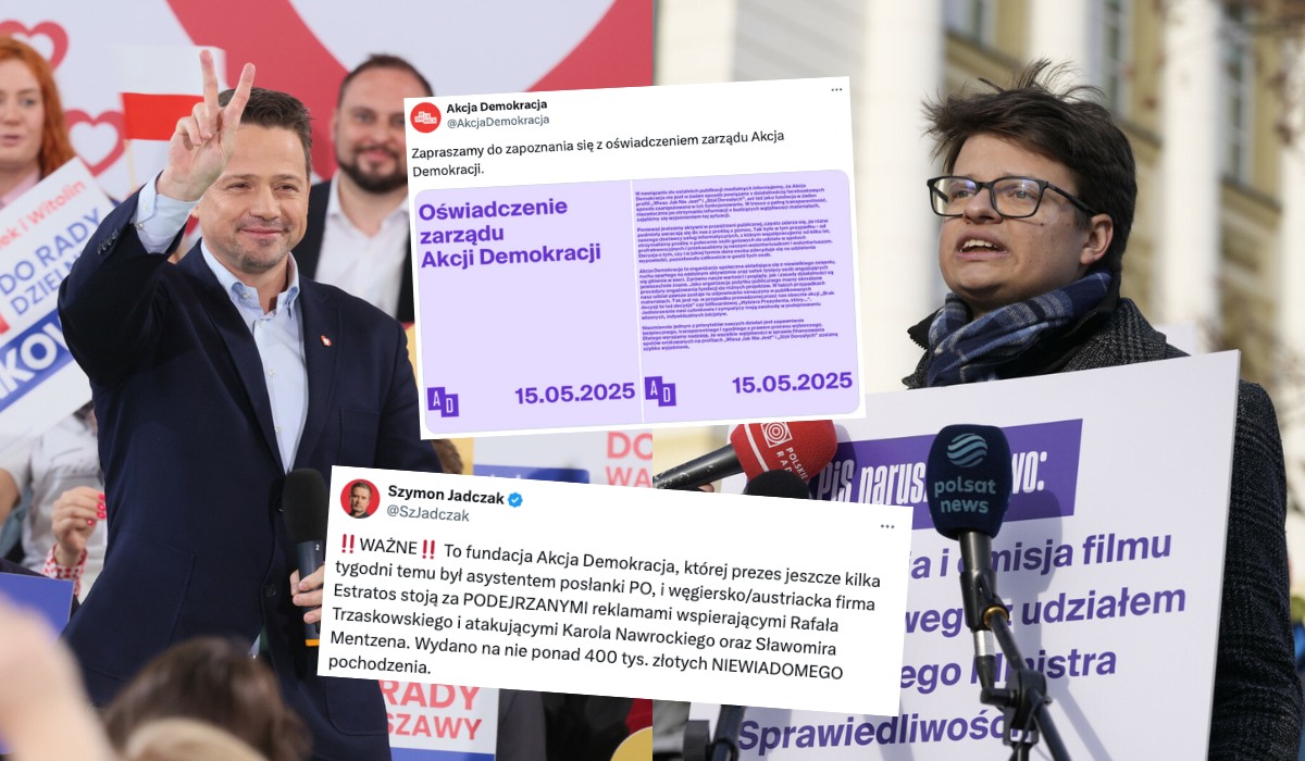 Akcja Demokracja podejrzana o tworzenie nielegalnego wsparcia dla kampanii Rafała Trzaskowskiego
