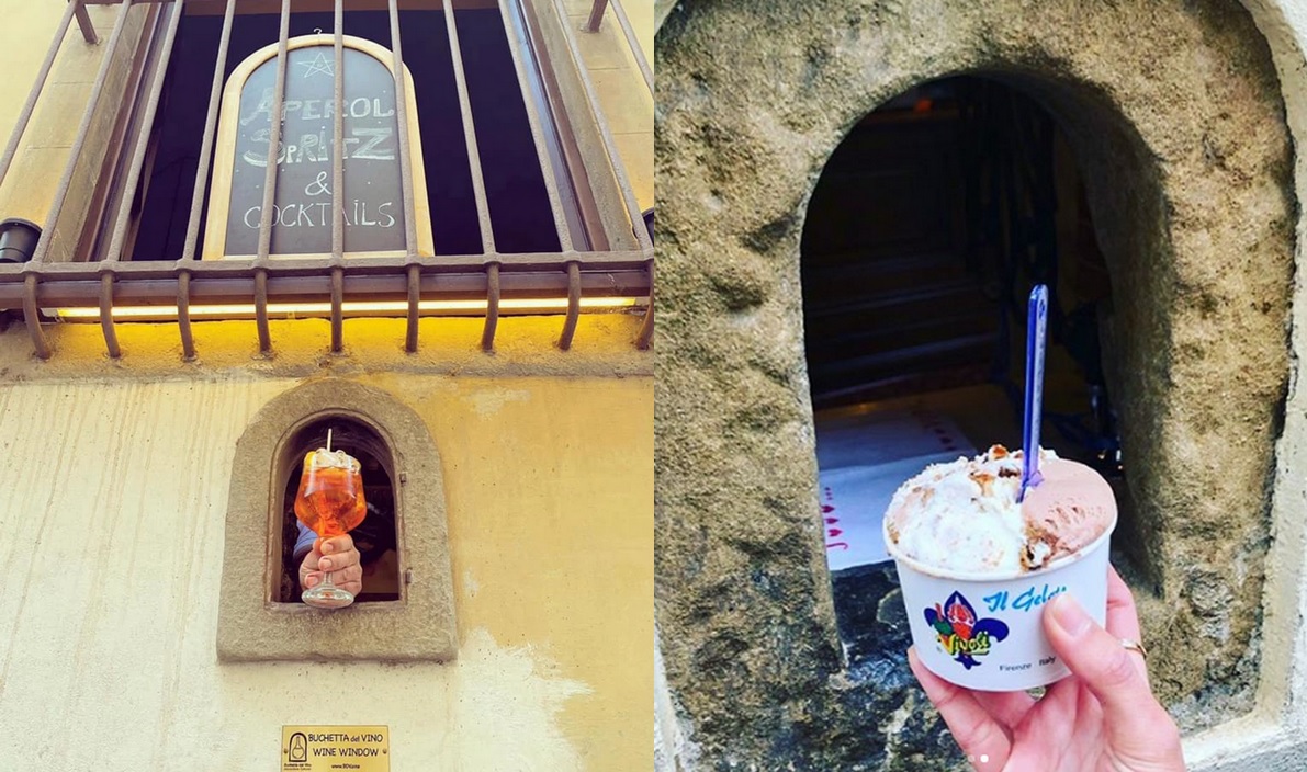 Toskania: winne okienka w czasach pandemii koronawirusa znowu w użyciu