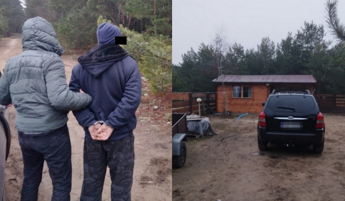 Alimenciarz z Targówka z 10-letnim doświadczeniem ukrywania się przed policją został złapany w malowniczym domku w lesie