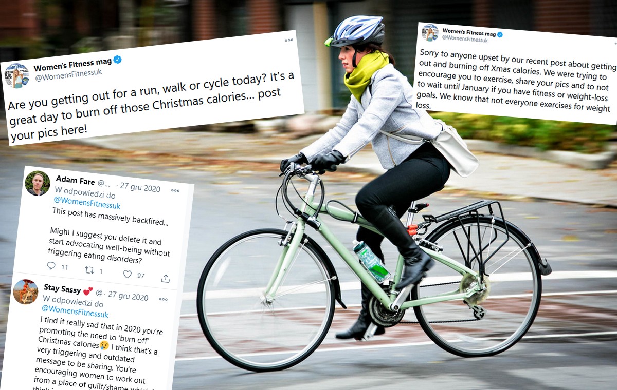 Magazyn Women's Fitness przeprosił za wpis o spalaniu świątecznych kalorii