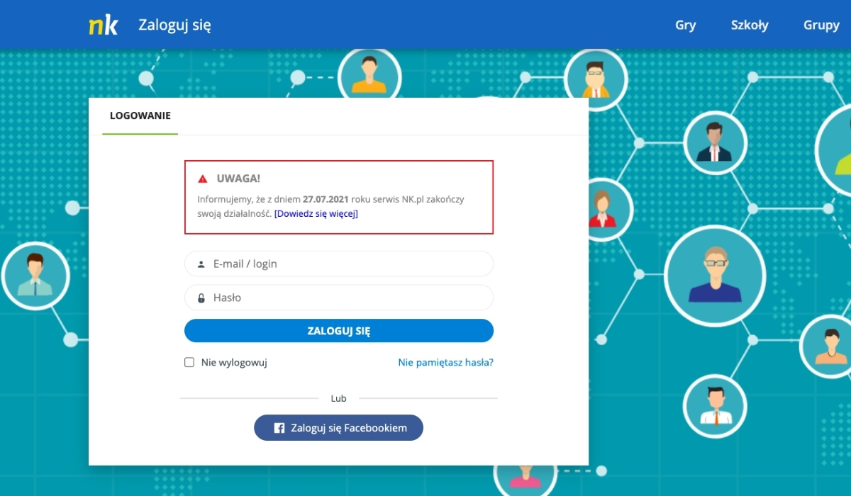 Co się stało z nasza-klasa: serwis zostanie zamknięty na dobre