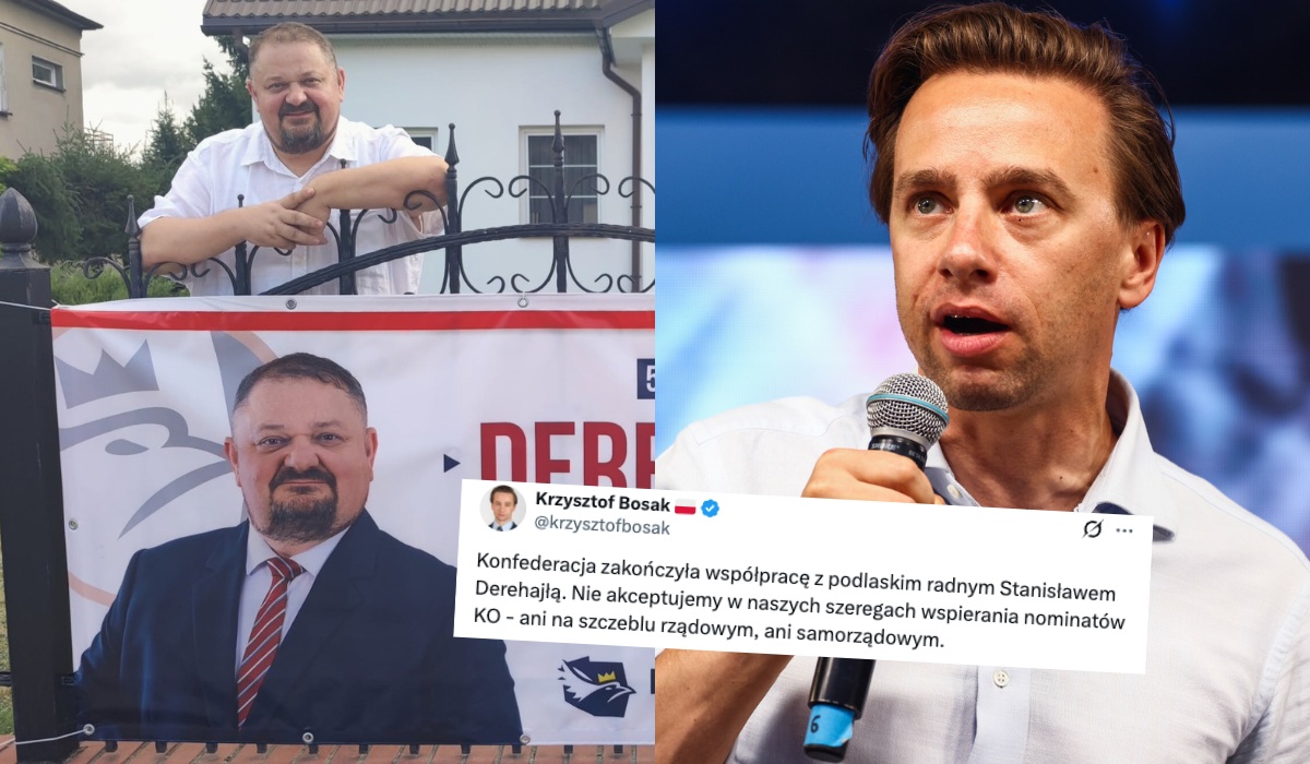 Konfederacja zakończyła współpracę ze Stanisławem Derehajłą za wspieranie KO