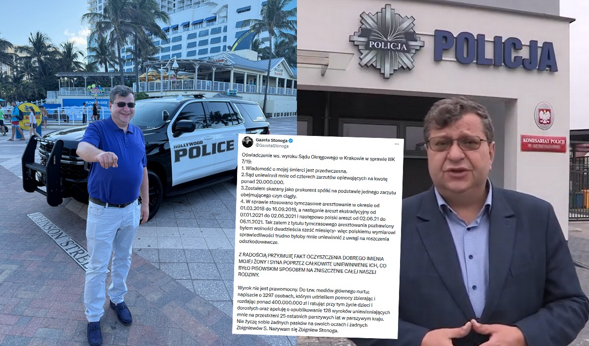 Zbigniew Stonoga usłyszał wyrok po trwającym sześć lat procesie, ma odsiedzieć 4,5 roku