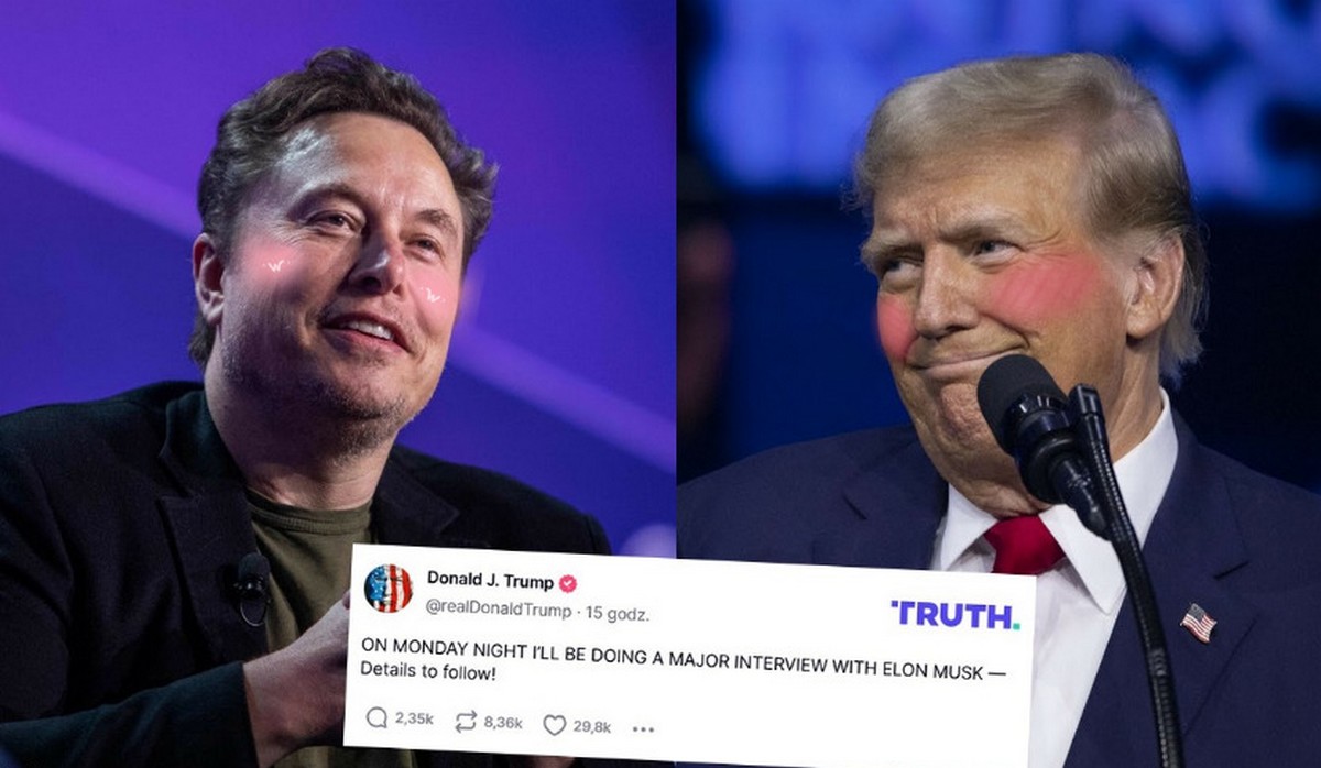 Przyjaźń Trumpa z Elonem Muskiem nabiera rumieńców i wystąpią we wspólnym wywiadzie