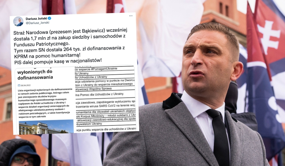 Narodowcy pod wodzą Bąkiewicza poczuli chęć pomocy uchodźcom i mają dostać 260 000 zł od państwa