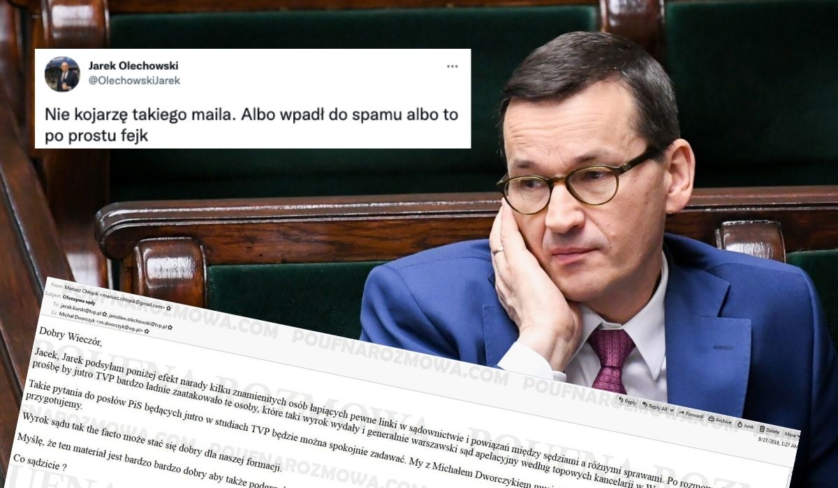 Szef Wiadomości TVP "nie kojarzy maila", z którego zrobił materiał w swoim programie: "wpadł do spamu albo fejk"