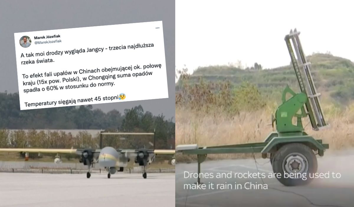 Chiny: z powodu suszy władze wystrzeliły specjalne rakiety, mające spowodować deszcz