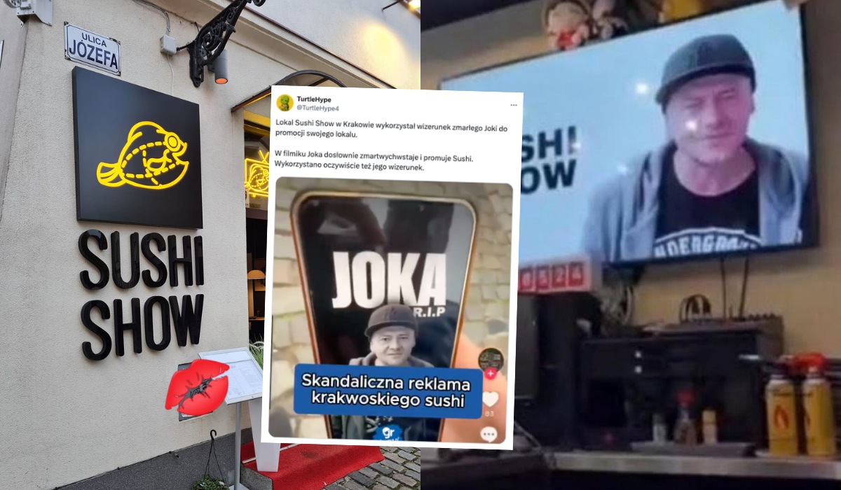 Lokal sushi krytykowany za wykorzystanie zmarłego rapera Joki do reklamy