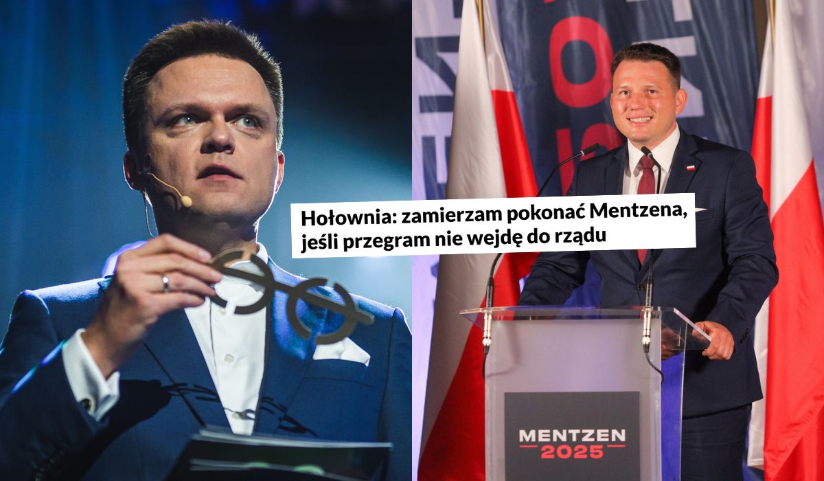 Hołownia wojowniczo zapowiada pokonanie Mentzena: "jeśli przegram, nie wejdę do rządu"
