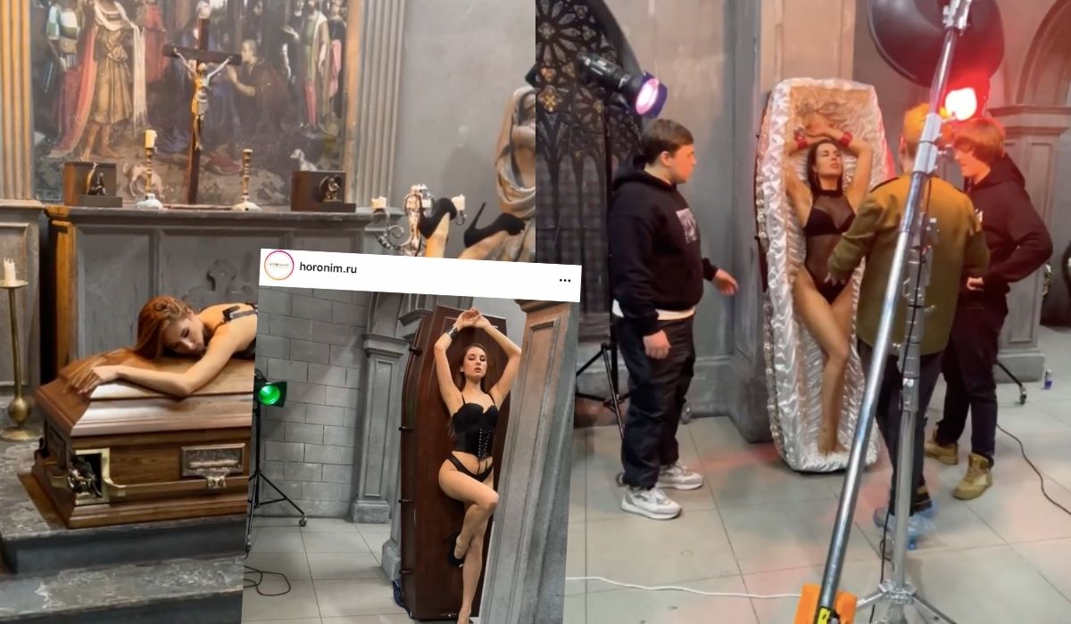 Rosja: nekromarketing domu pogrzebowego stał się pewną sensacją, bo wystąpiły w nim rozebrane panie