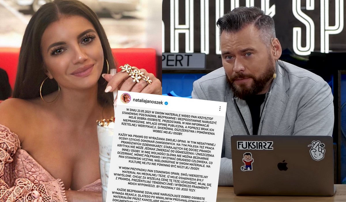 Natalia Janoszek, ta od fałszywej kariery w Bollywood, pozywa Stanowskiego za jego materiał