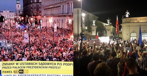 Protest przed Pałacem Prezydenckim. "Duda nie ma kręgosłupa"