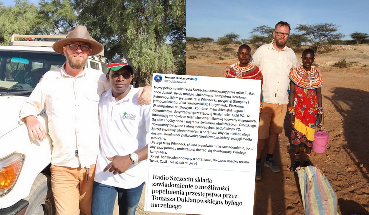 Duklanowski chilluje sobie w Kenii i zapowiada, że nie odda zajumanego sprzętu