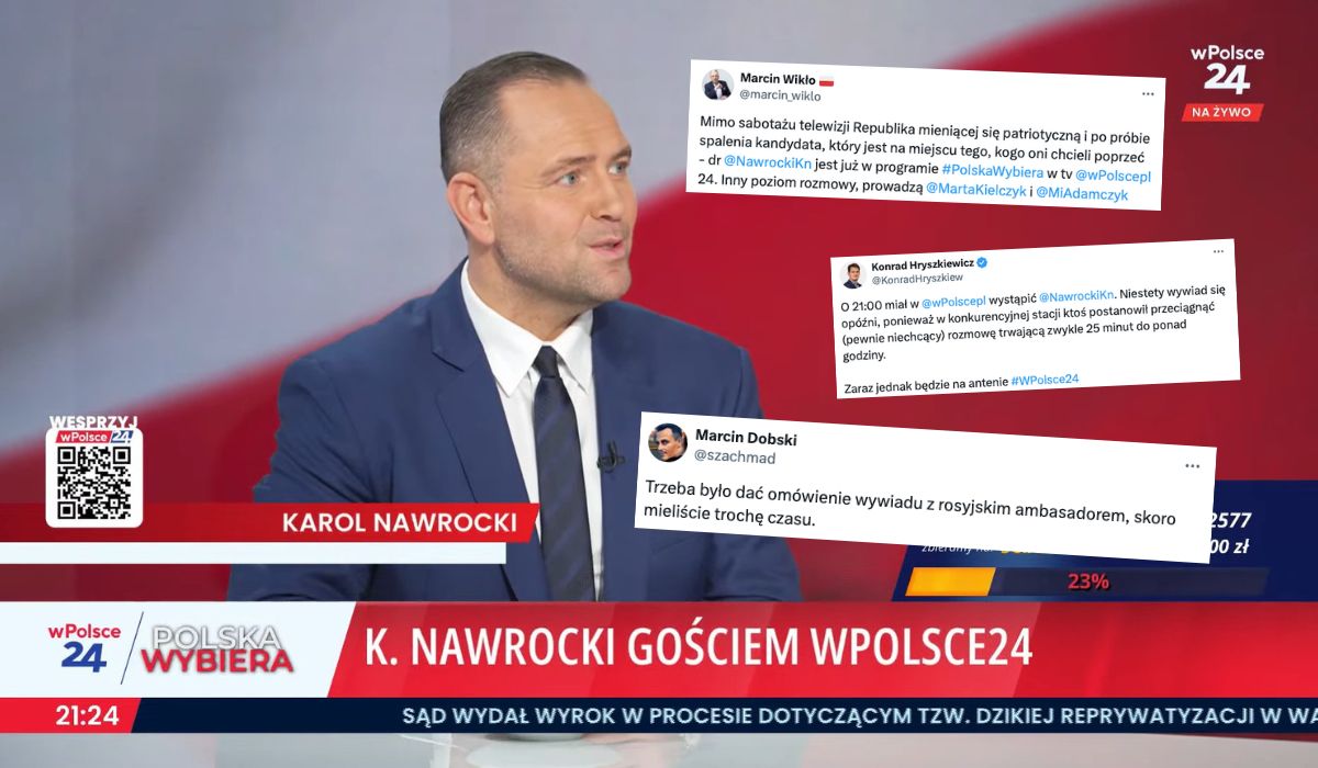 Dziennikarze dwóch prawicowych stacji pokłócili się o namaszczonego przez PiS Nawrockiego