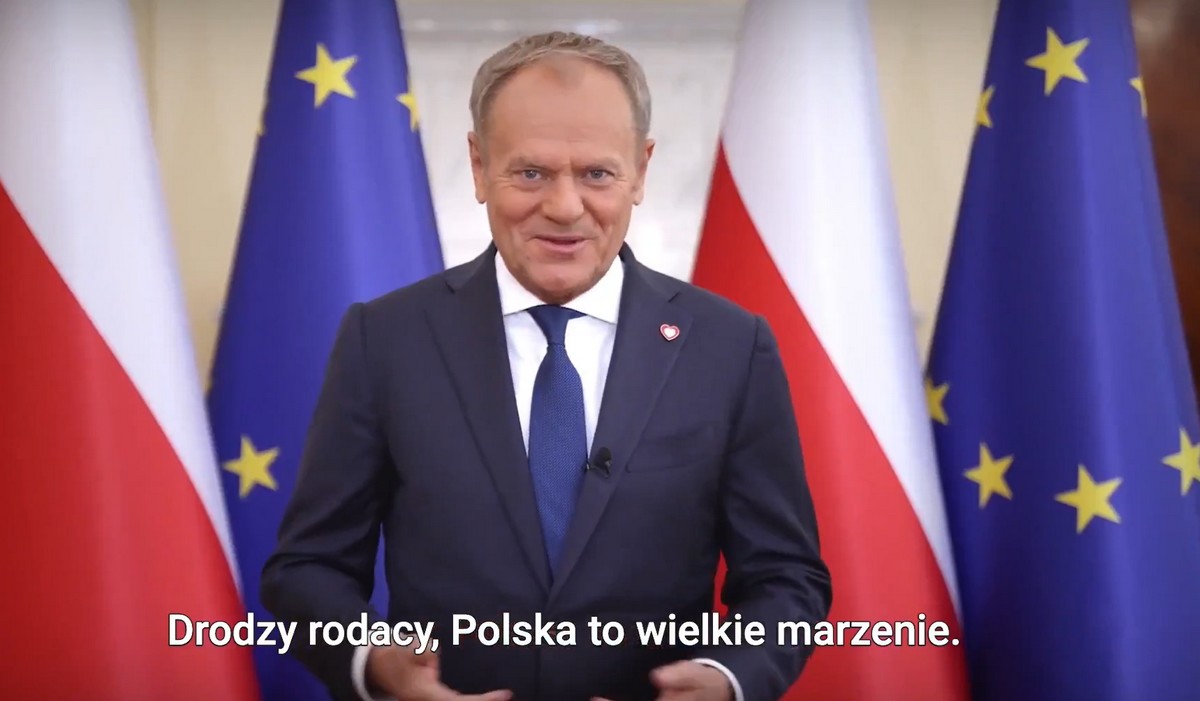 Premier Tusk zapewnił w orędziu, że Polska ma się świetnie i "tworzy armię, jakiej nie miała od wieków"