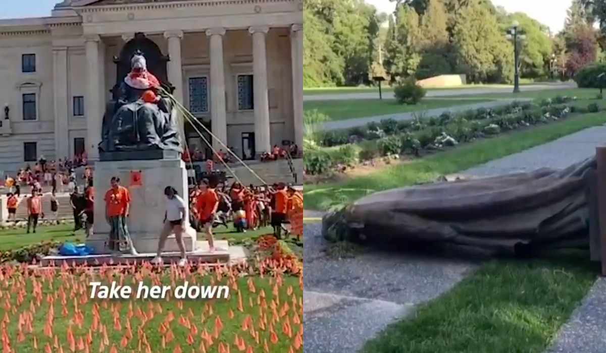 Kanada: protesty tak się rozkręciły, że obalono pomniki królowej Wiktorii i królowej Elżbiety II