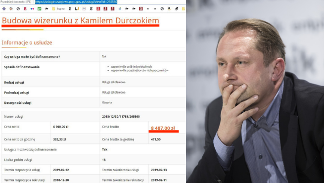 Polska Agencja Rozwoju Przedsiębiorczości wciąż oferuje szkolenie "Budowa wizerunku z Kamilem Durczokiem"