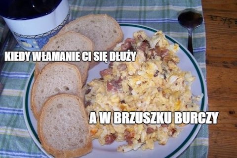 Sieradz: złodziej w trakcie włamania zrobił przerwę na jajecznicę