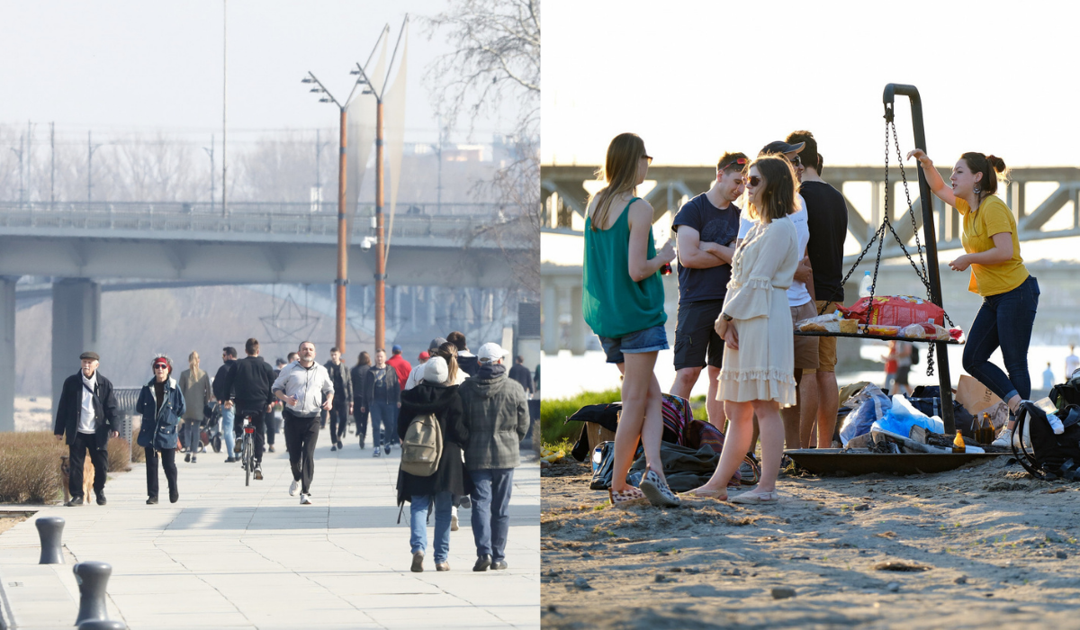 Warszawa: wraca dyskusja o zakazie picia alkoholu nad Wisłą