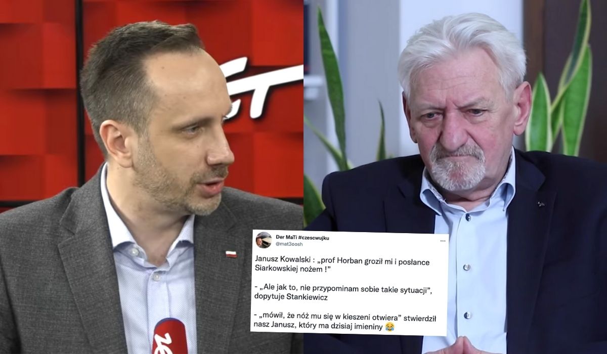 Poseł Kowalski: profesor Horban groził mi nożem, mówił, że otwiera mu się nóż