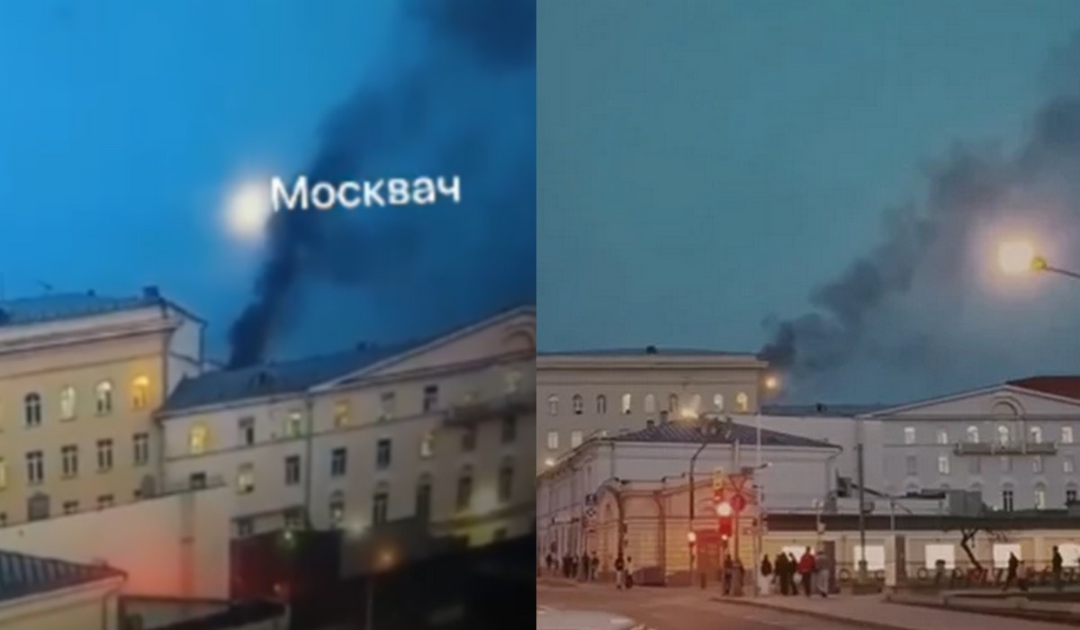 W Moskwie zapalił się budynek ministerstwa obrony