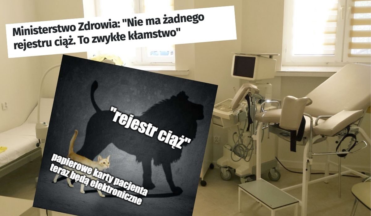 Ministerstwo Zdrowia zarzeka się i tłumaczy Onetowi jak krowie na rowie, że nie ma żadnego rejestru ciąż