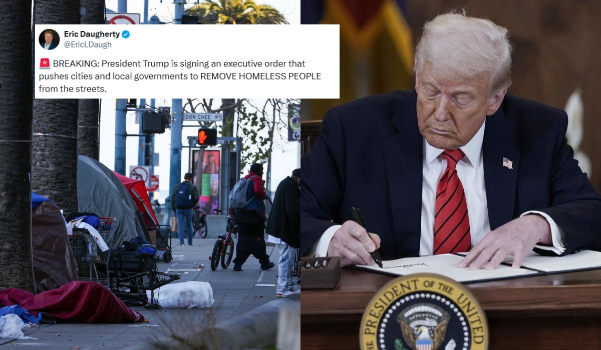 Donald Trump podpisał rozporządzenie ułatwiające służbom "usuwanie" z ulic osób bezdomnych