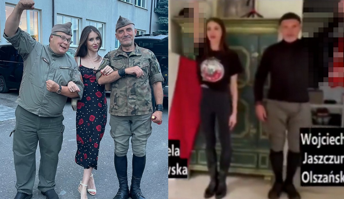 Samuela Torkowska może mieć problemy przez nagranie "salutu rzymskiego", którego uczył ją Wojciech Olszański