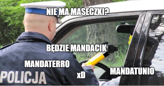 KGP podsumowuje: 14 tysięcy mandatów za brak maseczki, ponad 50 tysięcy pouczeń 