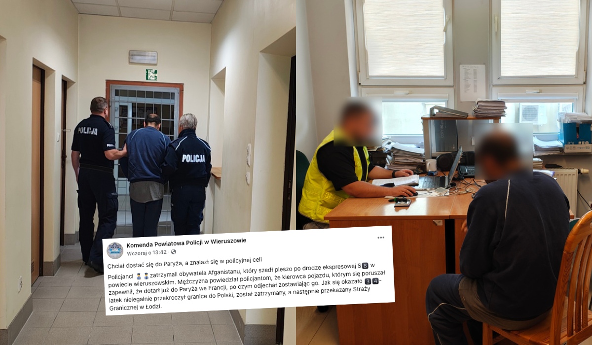 Łódzkie: ktoś wysadził afgańskiego migranta na drodze, powiedział mu, że to Paryż i odjechał