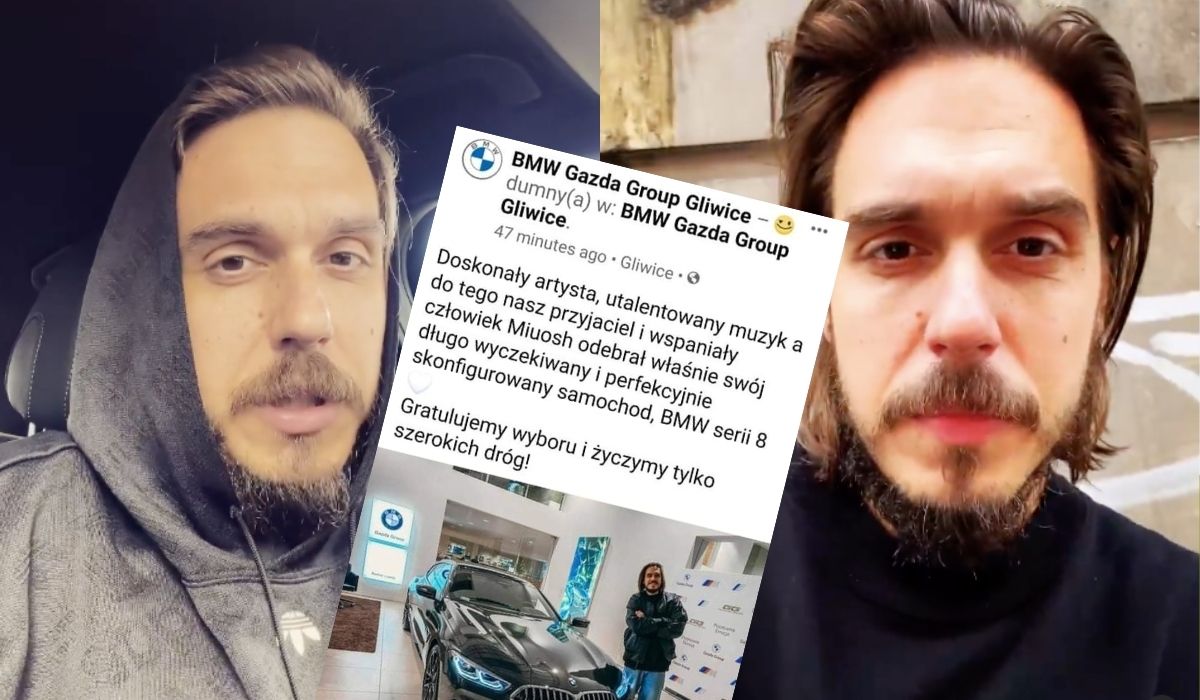 Miuosh, taki raper, pochwalił się nowym BMW, po czym trzeba było usunąć wpis, bo fani troszkę się wnerwili