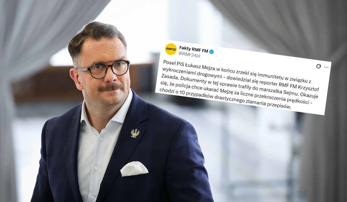 Łukasz Mejza pozwoli się ukarać za piracką jazdę, zrzekł się immunitetu