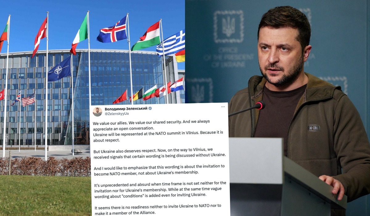 Zełenski rozczarowany: nie ma żadnych dat ani ustaleń, kiedy i jak Ukraina miałaby dołączyć do NATO