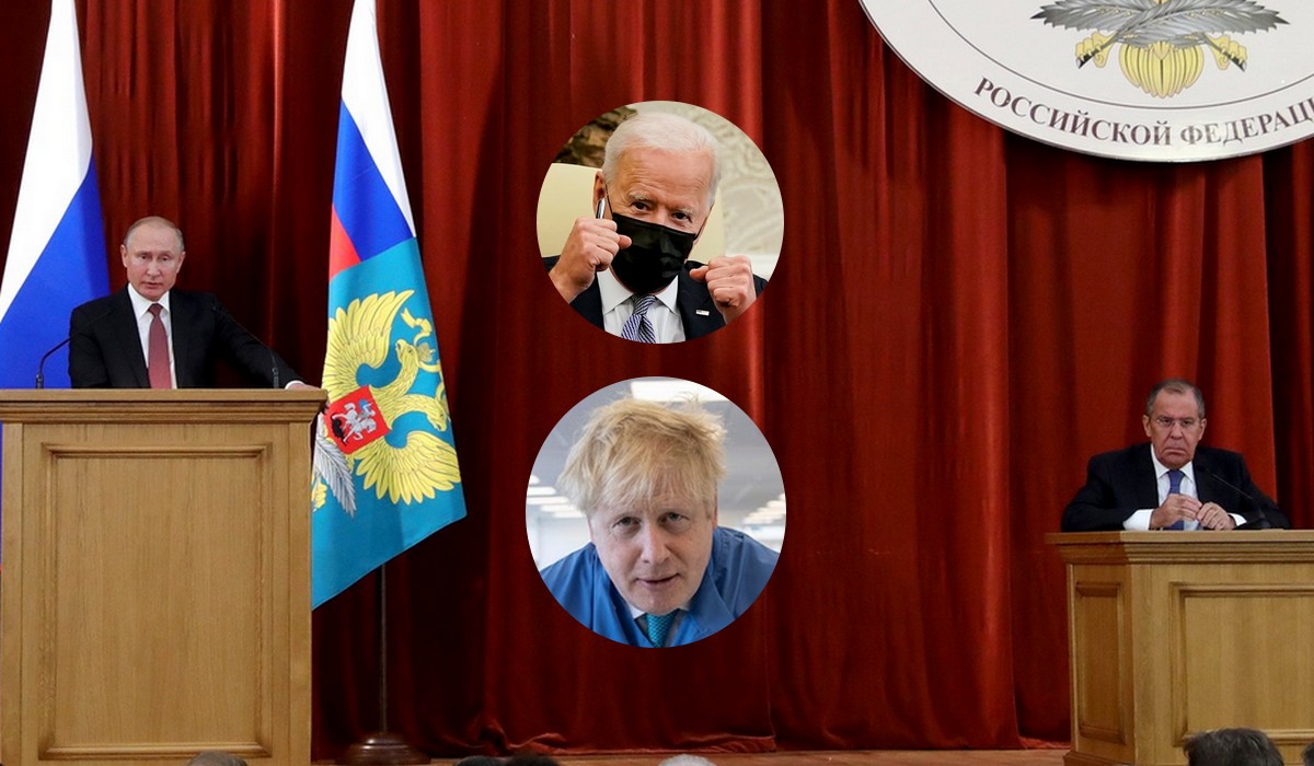 Ławrow stwierdził, że Zachód zabrania Ukrainie negocjować, nad wszystkim ma czuwać Biden i Johnson