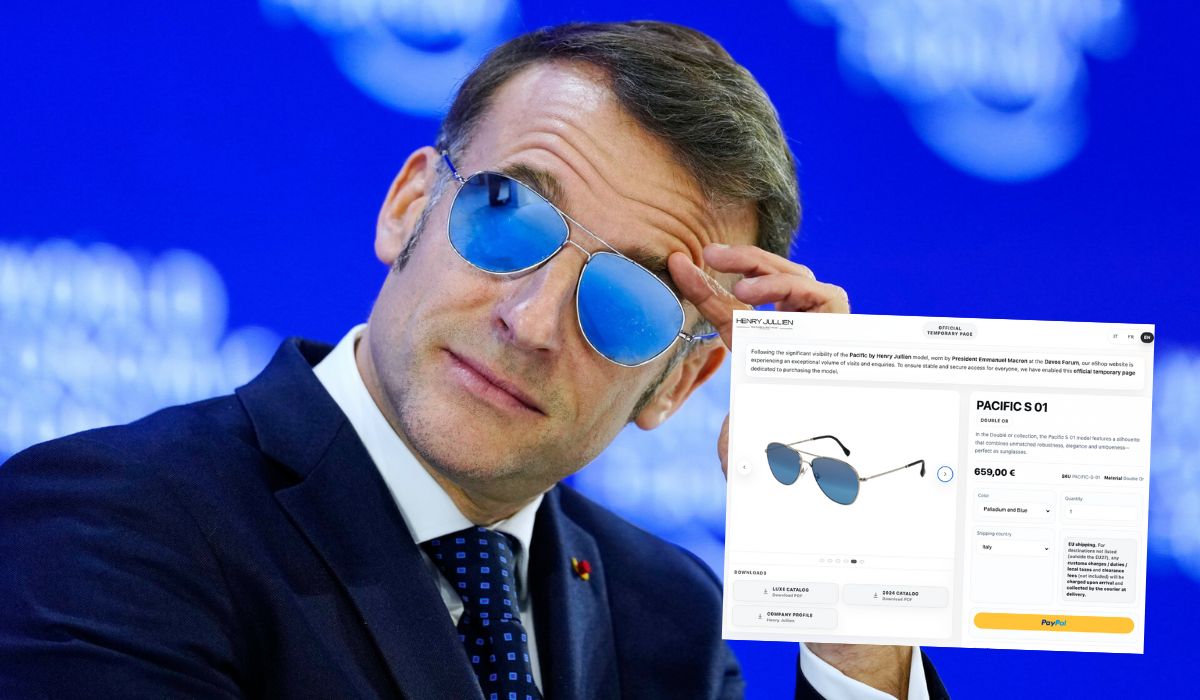 Okulary, w których zaczął występować Macron, szalenie dobrze się sprzedają