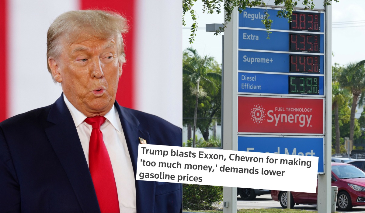 Trump z lewicowym przekazem: obawia sie, że giganci naftowi zarabiają za dużo