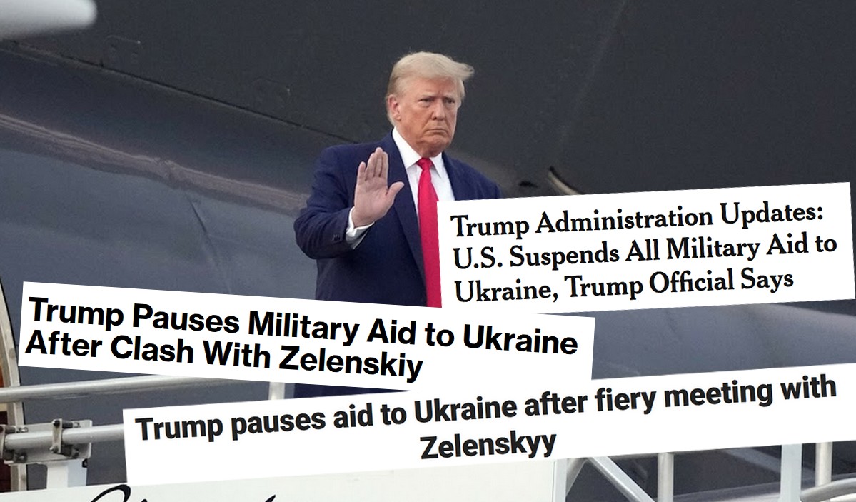 Stany Zjednoczone wstrzymują pomoc wojskową dla Ukrainy