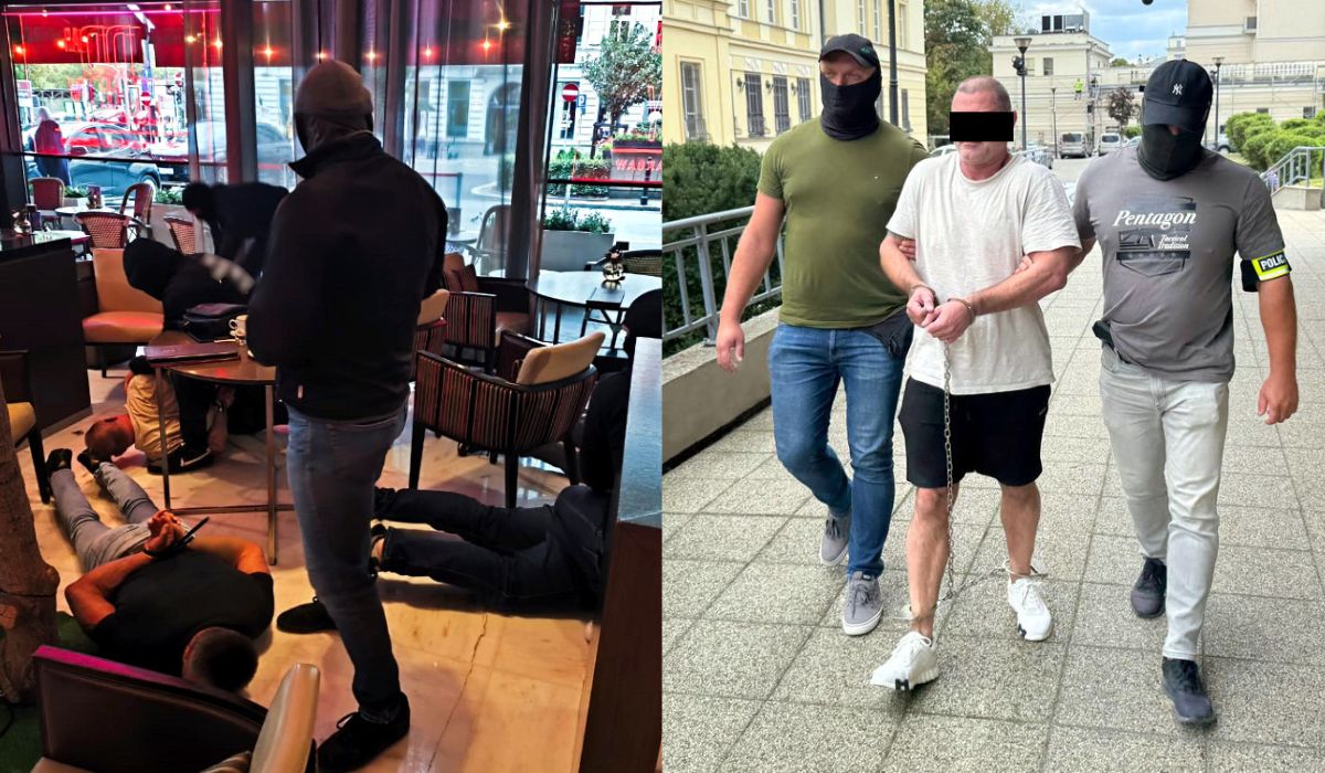 Policjanci zatrzymali Słowika, Cycka i Pieprza, grupa usiłowała wymusić na przedsiębiorcy 100 000 zł