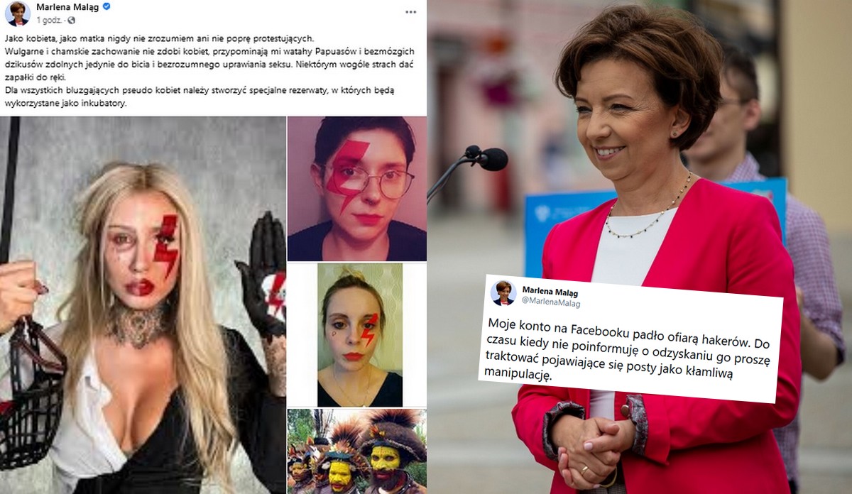 Kolejny "atak hakerski" na konto polityka PiS: protestujące przypominają mi watahy Papuasów i bezmózgich dzikusów