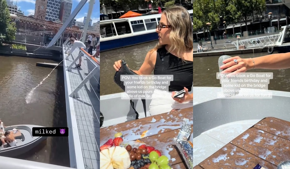 Australia: prankster oblewający ludzi mlekiem został zawieszony w szkole i narzeka, że zniszczono mu życie