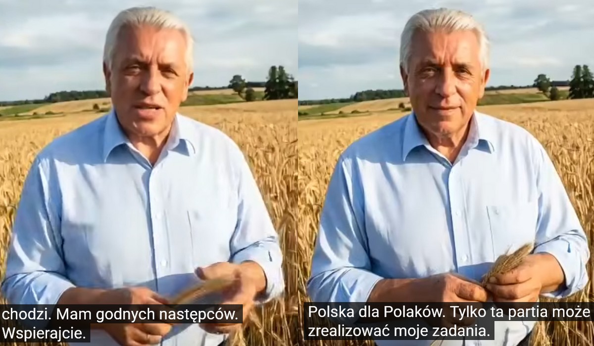 Partia Samoobrona Odrodzenie zrobiła sobie Leppera w AI, żeby ją reklamował