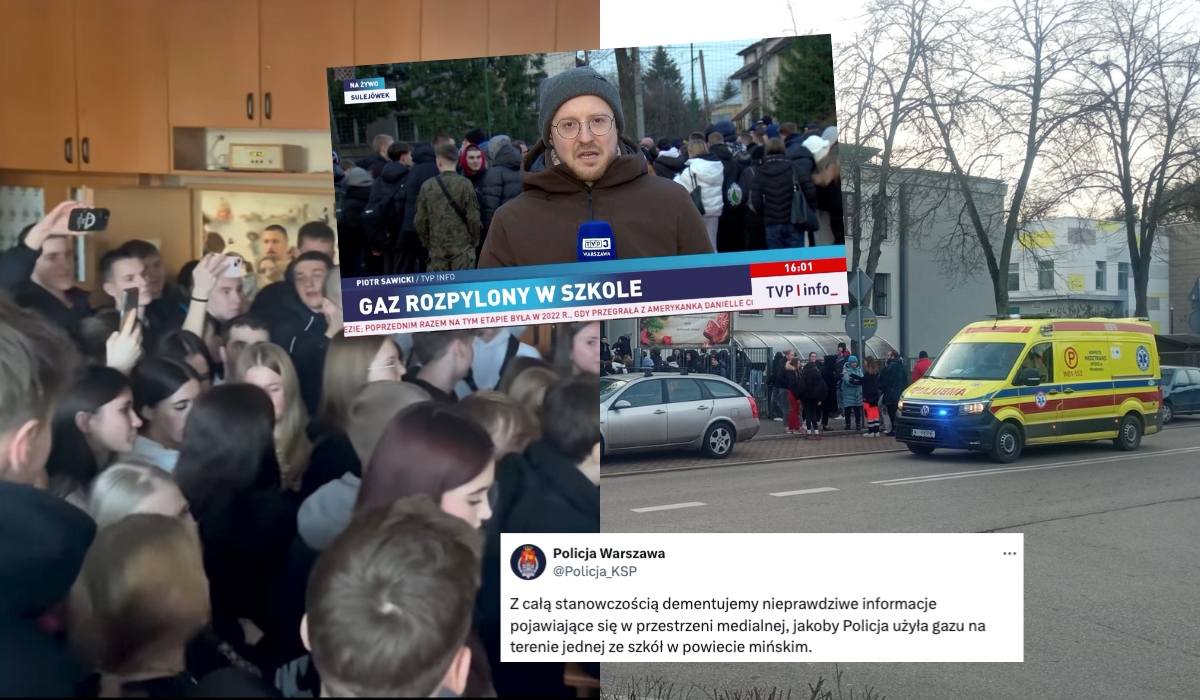Sulejówek: policjanci tłumaczą, że to nie oni rozpylili gaz w walce z buntem uczniów